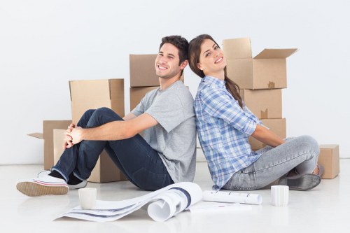 Local packing materials prepared for a Shepherds Bush flat or office move