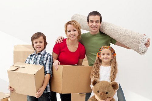 Careful handling of household items during a Shepherds Bush removal