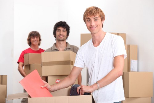 Local moving truck helping with flat relocation in Shepherds Bush